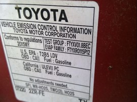 2015 TOYOTA COROLLA, RED, LE, 1.8L, AT, Z25975